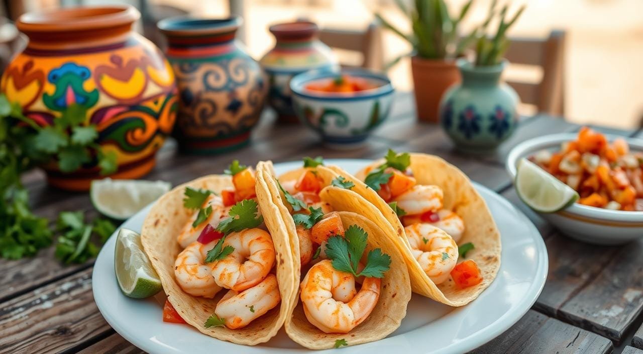 What country are shrimp tacos from?