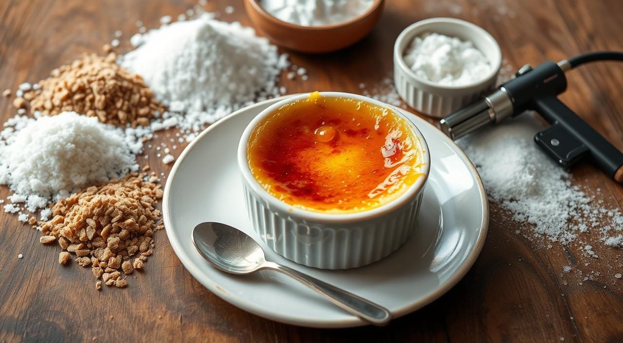 What kind of sugar is best for crème brûlée?