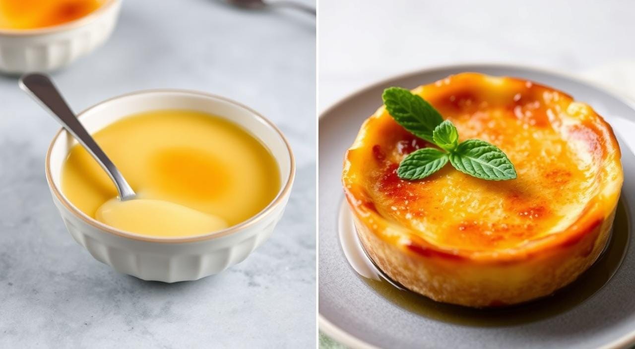 What's the difference between crème brûlée and custard?