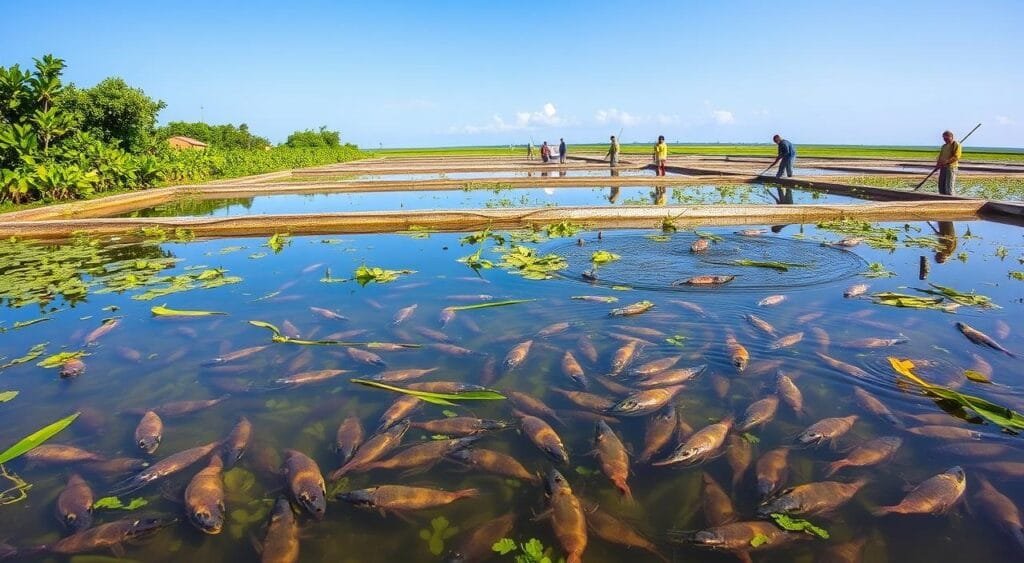 black tiger shrimp farming