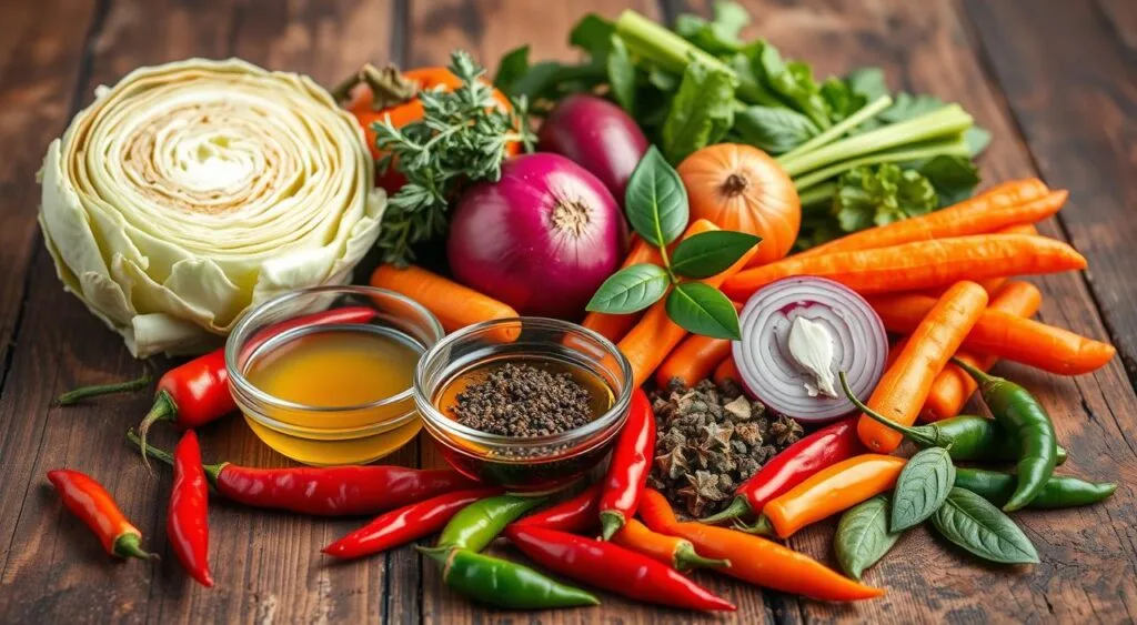 Authentic Cortido Ingredients