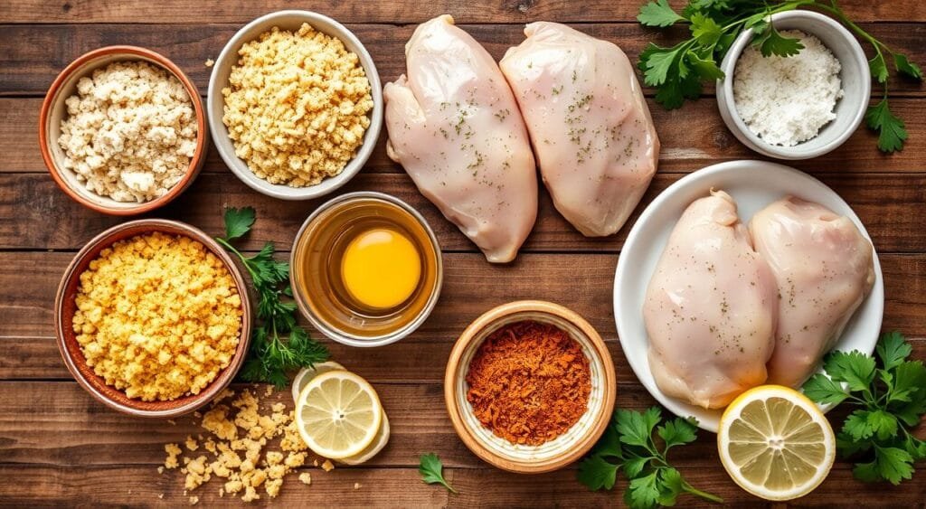 Baked chicken cutlet ingredients Baked chicken cutlet ingredients