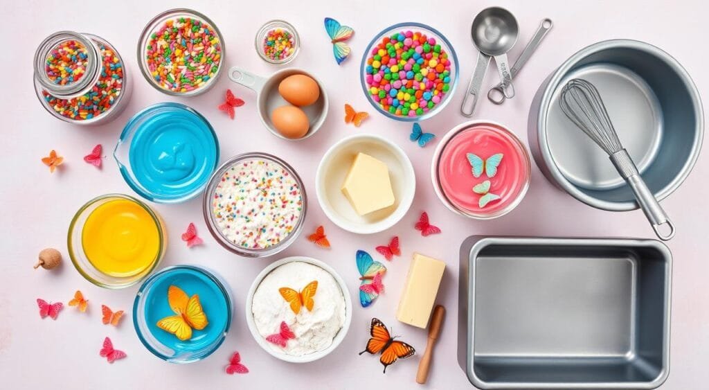 Butterfly Cake Ingredients and Tools Butterfly Cake Ingredients and Tools