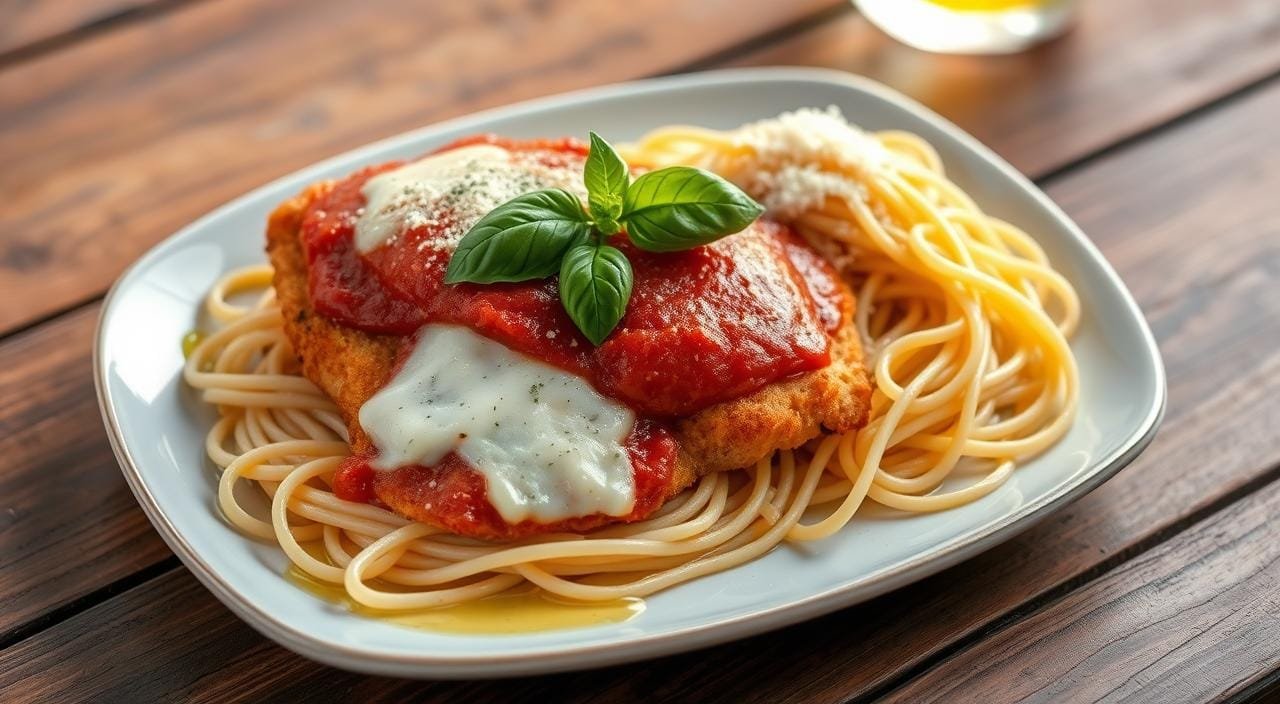 Does chicken parm always come with pasta?