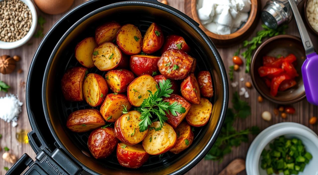 Red potatoes in air fryer