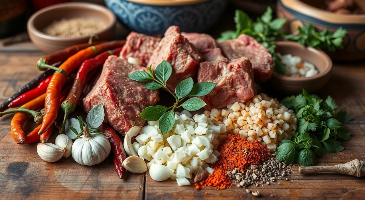 What is birria broth made of?