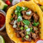 What meat is birria taco made of?