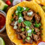 What meat is birria taco made of?