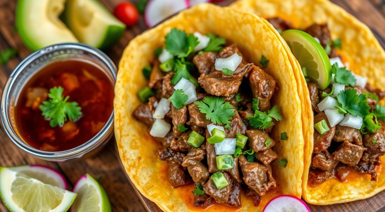 What meat is birria taco made of?