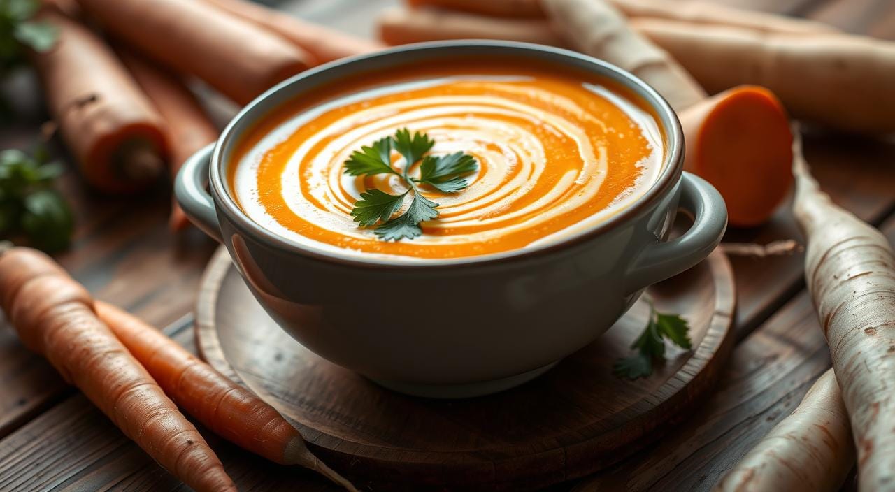 carrot and parsnip soup