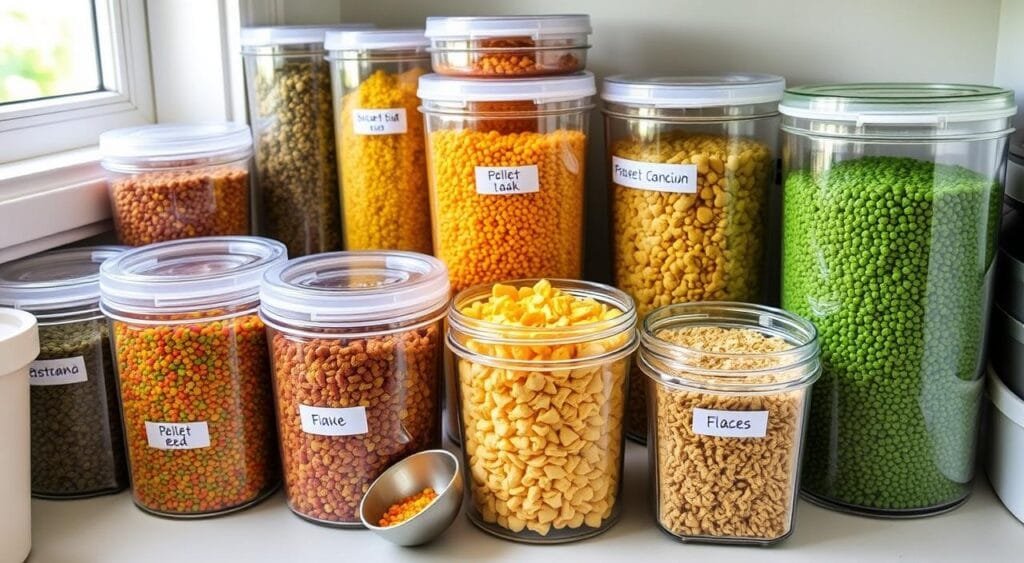 fish food storage fish food storage