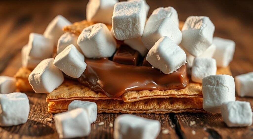 graham crackers, marshmallows, chocolate bars