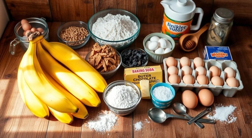 homemade banana bread ingredients