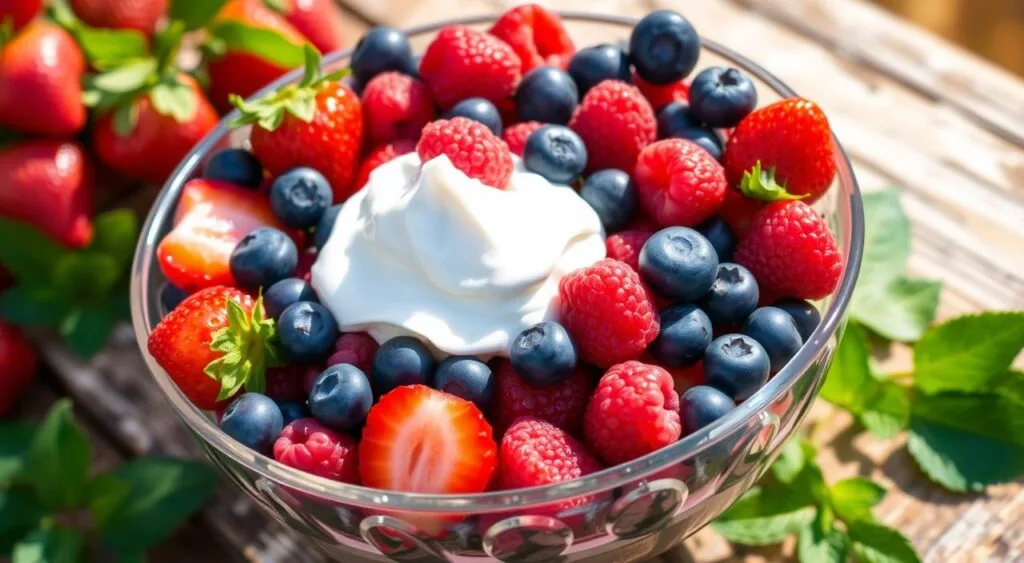 mixed berries fruit salad