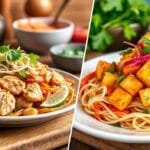 padthai chicken vs tofy