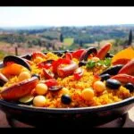 paella cooking pot