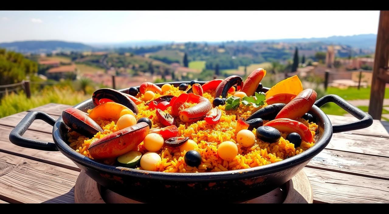 paella cooking pot