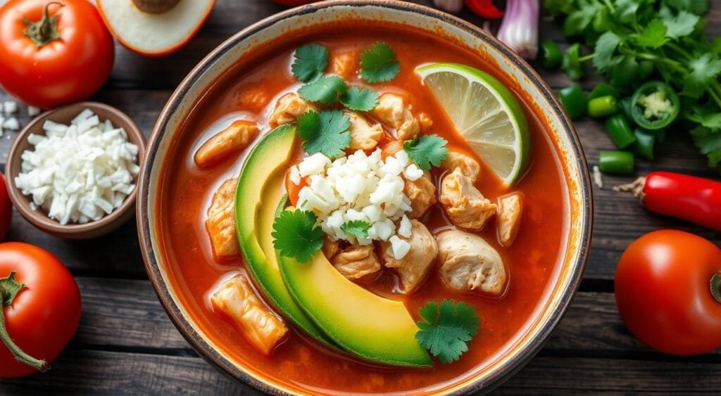 traditional mexican tortilla soup